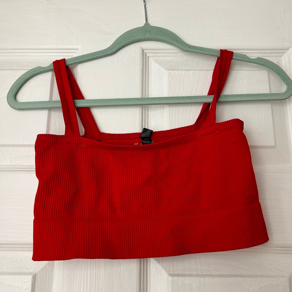 Out from Under (UO) Red crop top